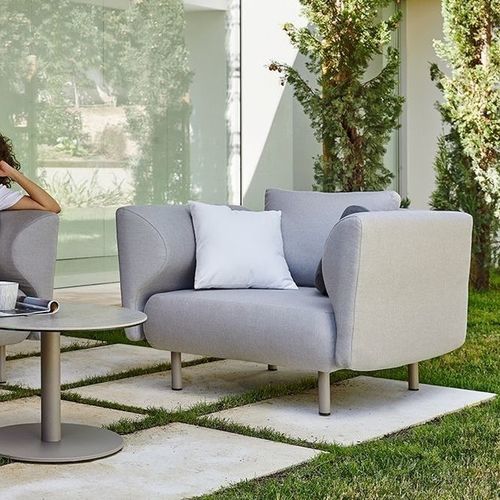 Современное кресло - SALINAS - Musola - из Sunbrella® / из нержавеющей стали / со съемной подушкой