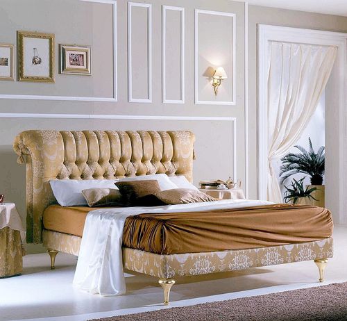 Кровать с обивкой - PRINCIPE  - DI MARCO INTERIOR SOFA - двуспальная / классическая / обитая