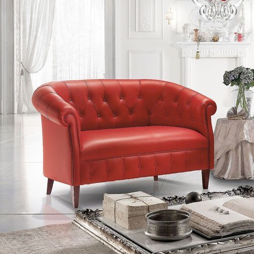 Классический диван - Margott  - DI MARCO INTERIOR SOFA - из кожи / ручной работы / Сделано в Италии