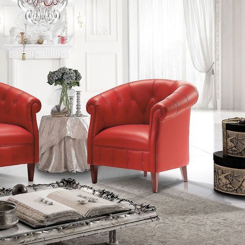 Классическое кресло - Margott  - DI MARCO INTERIOR SOFA - из ткани / из кожи / из дерева