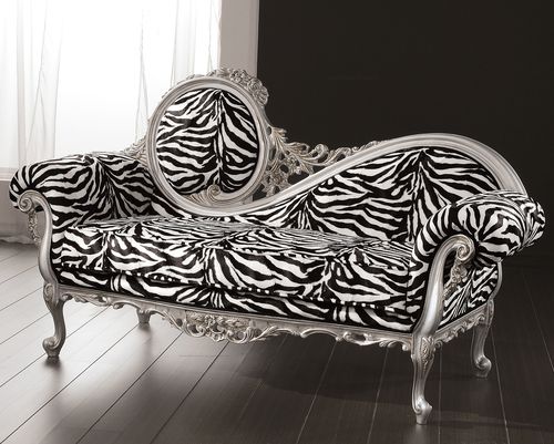 Полудиван в стиле барокко - GIADA - DI MARCO INTERIOR SOFA - из ткани / из бука / из позолоченного дерева с золотым листом