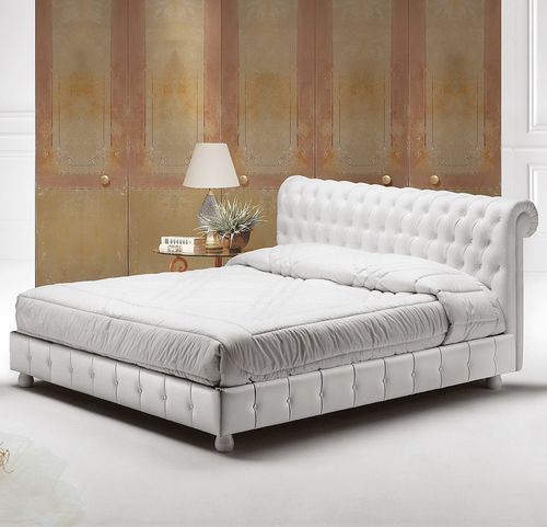 Двуспальная кровать - cester  - DI MARCO INTERIOR SOFA - классическая / обитая / с обитым изголовьем