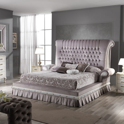 Двуспальная кровать - QUEEN  - DI MARCO INTERIOR SOFA - классическая / обитая / с обитым изголовьем