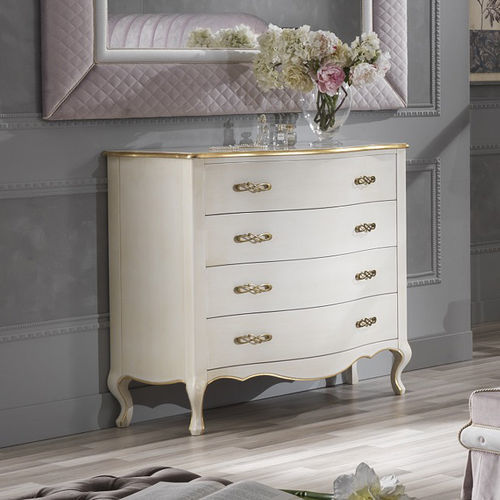 Классический комод - QUEEN  - DI MARCO INTERIOR SOFA - из лакированной древесины / из позолоченного дерева с золотым листом / прямоугольный
