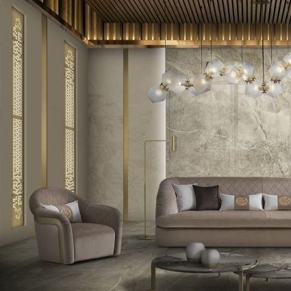 Современное кресло - TOKYO - DI MARCO INTERIOR SOFA - из ткани / ручной работы / с подушками