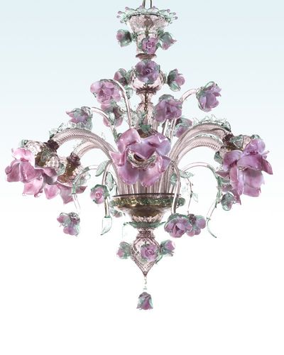 Классическая люстра - ROSETO - BOTTEGA VENEZIANA - из дутого стекла / из муранского стекла / 6 лампочек