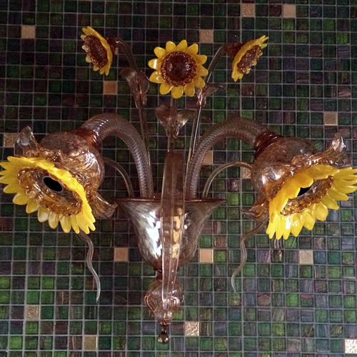 Классический настенный светильник - GIRASOLI - BOTTEGA VENEZIANA - для интерьера / из дутого стекла / из муранского стекла
