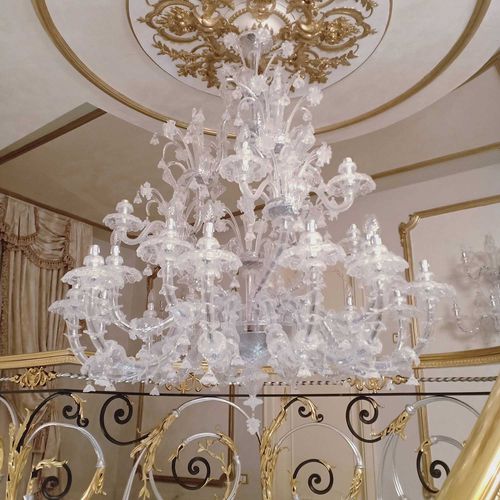 Классическая люстра - VAPOROSO - BOTTEGA VENEZIANA - из дутого стекла / венецианское стекло / из золота
