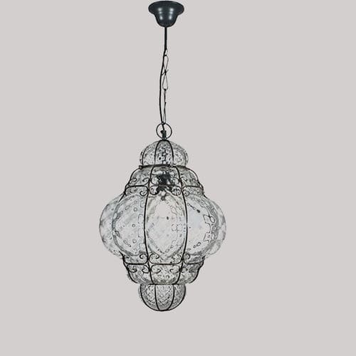 Подвесная лампа - LANTERNA VENEZIANA - BOTTEGA VENEZIANA - из дутого стекла / стилизованная / проводная