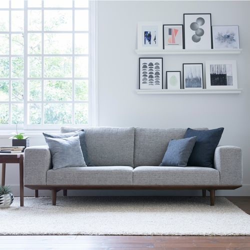 Современный диван - WING LUX 230 - CondeHouse - из ткани / из кожи / серый