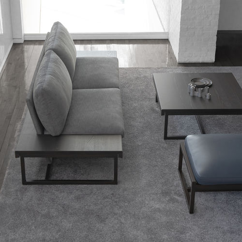 Современный диван - SESTINA LUX Living (17) Onearm L(R) - CondeHouse - из ткани / из кожи / черный