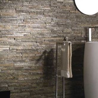 Облицовка из шифера - DEOLI GREEN LEDGE PANEL - INDIA STONE EXPORT - для интерьера / для наружного применения / текстурированная