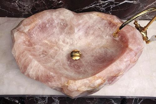 Раковина на столешнице - ROSE QUARTZ - INDIA STONE EXPORT - одиночная / для профессионального использования