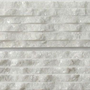 Облицовочная пластина из мрамора - WHITE CHISELED - INDIA STONE EXPORT - для интерьера / для наружного применения / текстурированная