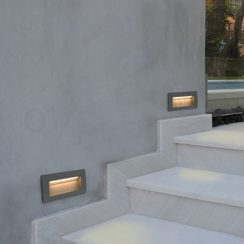 Встраиваемый светильник в стену - HYDROSTEP - Tupex Electric - LED / прямоугольный / IP65