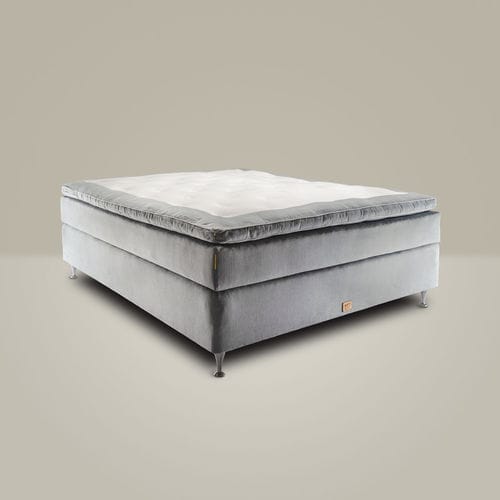 Двуспальная кровать - RISE - Mattsons Beds - современная / обитая / из ткани
