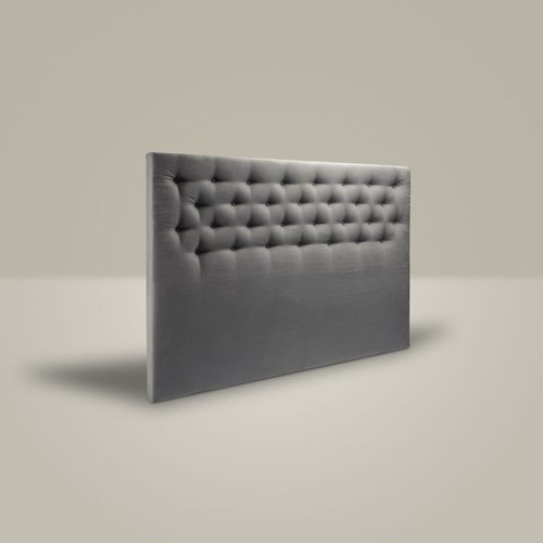 Изголовье кровати для двуспальной кровати - BUTTONED - Mattsons Beds - современное / из ткани / серое