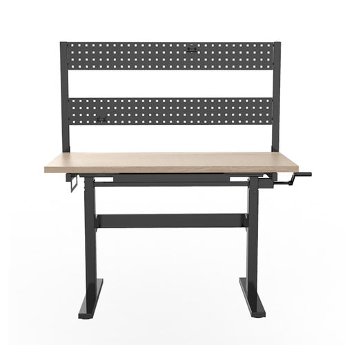 Современный рабочий стол - WB102 - Loctek Ergonomic Technology Corp. - из дерева / из металла / с основанием из металла
