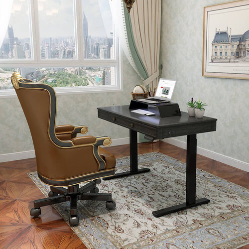 Напольный рабочий стол - EHD101 - Loctek Ergonomic Technology Corp. - классический / из дерева / прямой