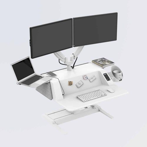 Рабочий стол для офисов открытого типа - EMT106M - Loctek Ergonomic Technology Corp. - напольный / современный / прямой