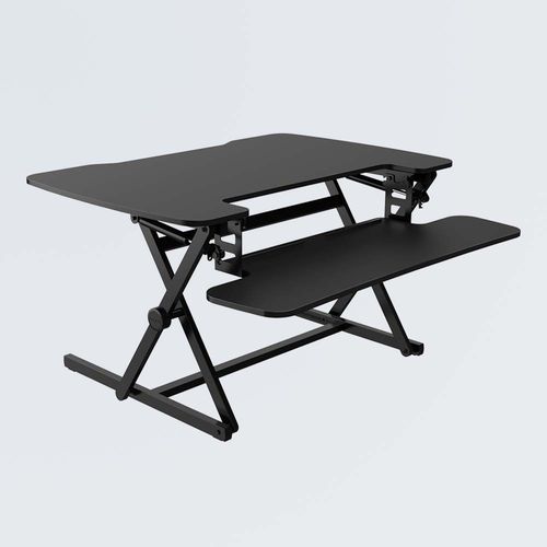 Напольный рабочий стол - MT112M - Loctek Ergonomic Technology Corp. - современный / прямой / черный