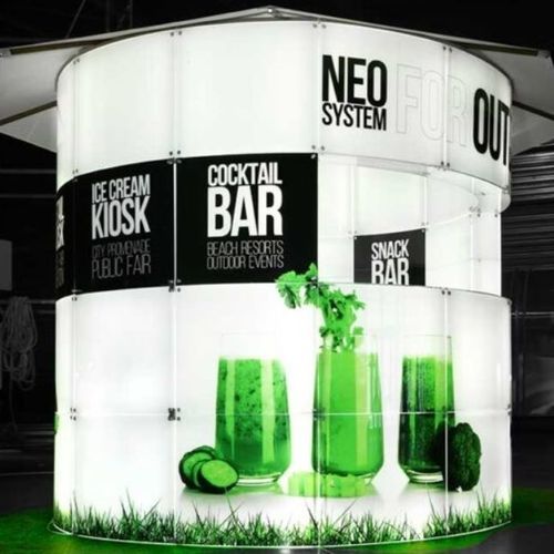 Коммерческий киоск - MODEL 01 - MODULAR GLASS SYSTEM NEO LTD - общественного питания / барный / для наружного применения