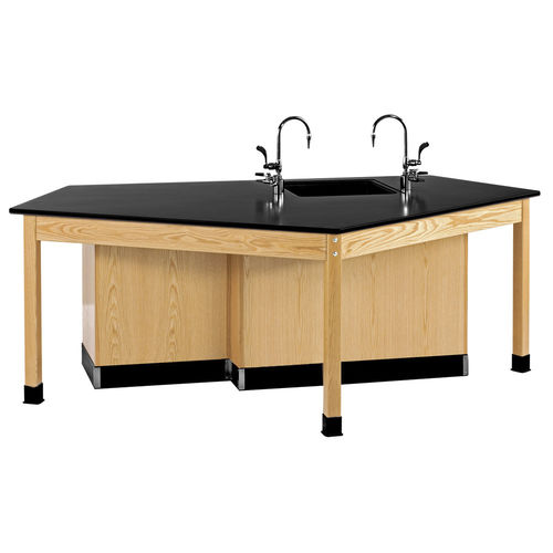 Тумба для раковины из нержавеющей стали из дерева - 2946K-L-ADA - DIVERSIFIED WOODCRAFTS - для бытового использования
