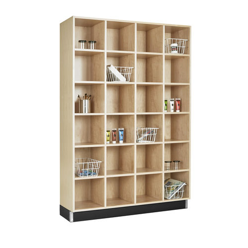 Современный книжный шкаф - CUBBY - DIVERSIFIED WOODCRAFTS - для школ / из дуба / из фанеры