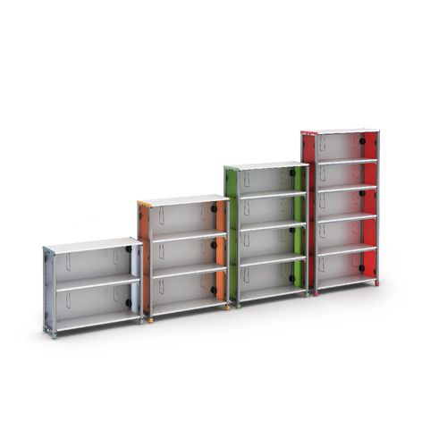 Стеллаж для школ - INFORMATION COMMONS - PARAGON FURNITURE INC - для архива / консольный / металлический