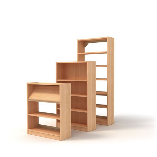 Современный книжный шкаф - INFINITY - PARAGON FURNITURE INC - для школ / из меламина