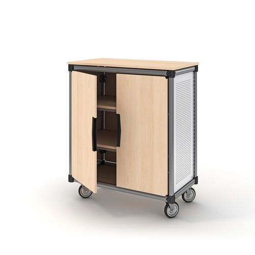 Низкий шкаф для папок - INFORMATION COMMONS - PARAGON FURNITURE INC - из стали / из меламина / с распашной дверцей