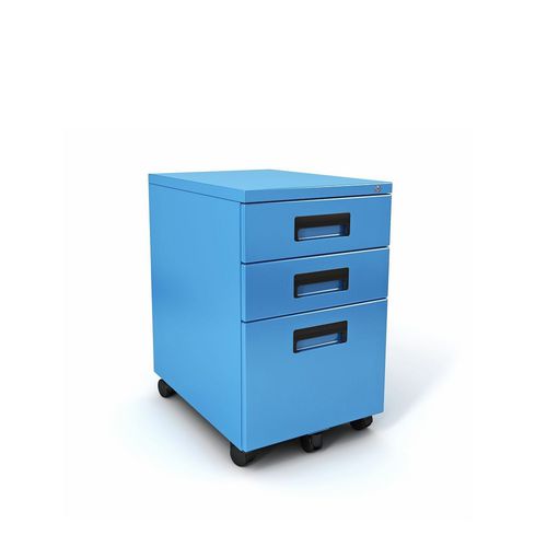 Тумба под письменный стол из стали - FILE-IT - PARAGON FURNITURE INC - с 3 выдвижными ящиками / на роликах