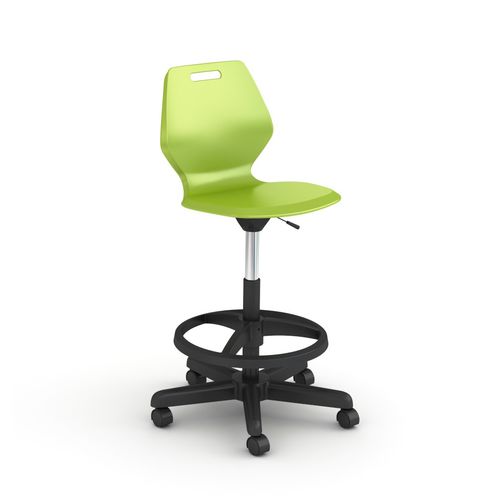 Стул для работы из пластика - A&D READY - PARAGON FURNITURE INC - с крестообразным основанием / на колесиках / поворотный