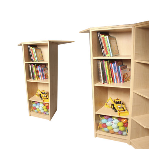 Угловой книжный шкаф - INTERNAL - ambic educational - современный / для школ / для библиотек