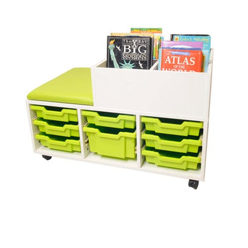 Мобильный шкаф для хранения - KINDERBOX - ambic educational - на колесиках / для школ / для яслей