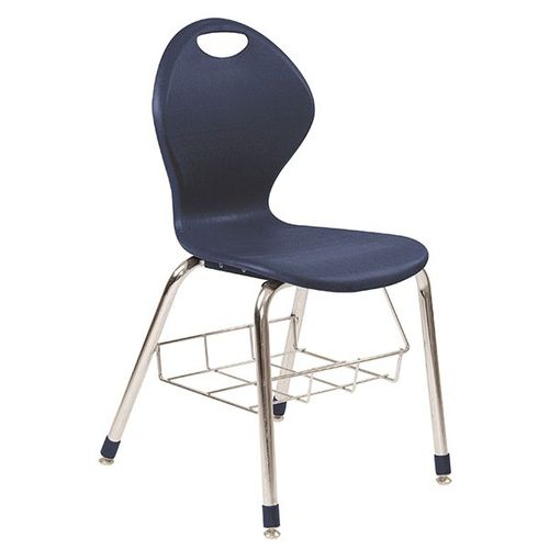 Современный cтул - INSPIRATION WITH BOOK BASKET  - Academia furnitures industries - для интерьера / из стали / из полипропилена