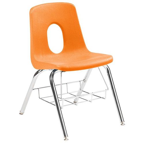 Классический cтул - CLASSIC WITH BOOKBASKET - Academia furnitures industries - для интерьера / из полипропилена / с основанием из стали