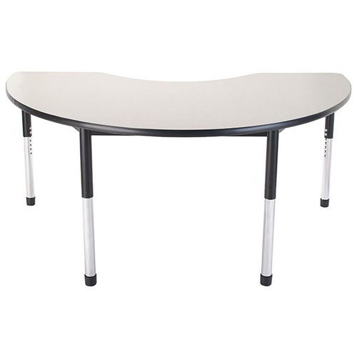 Современный стол - KIDNEY DURA - Academia furnitures industries - из стали / из ламината высокого давления / с основанием из стали