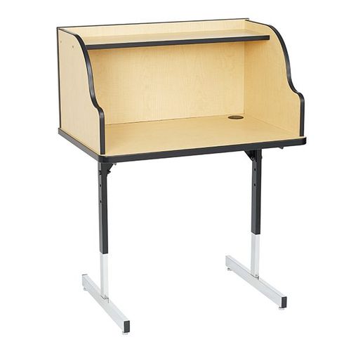 Современный стол - SINGLE STUDY CARREL - Academia furnitures industries - из МДФ / из стали / из ламината высокого давления
