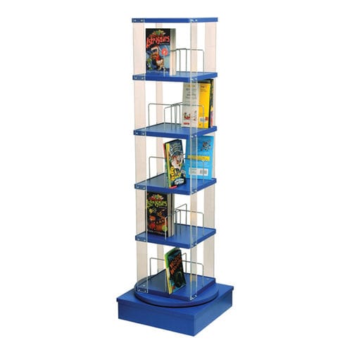 Современный книжный шкаф - FIVE TIER  - GOPAK - из пластика / поворотный