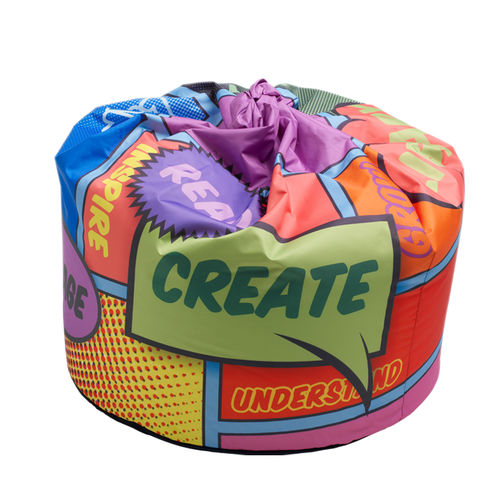Современное кресло-мешок - POP ART  - GOPAK - из ткани / многоцветное / для детского сада