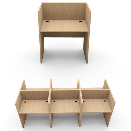 Классический рабочий стол - CARREL  - BATGER - из ламината / для школ / для университета