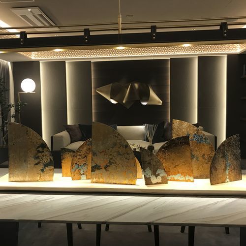Закаленная стеклянная панель - GRANITE - Duco - декорированная / лакированная / для внутренней компоновки