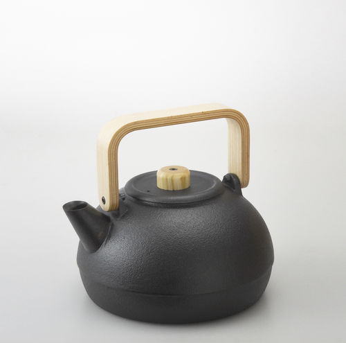 Электрочайник из чугуна - HS-314S - Chushin Kobo Co., Ltd. - из орехового дерева / из белого дуба