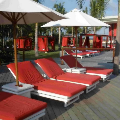 Современный садовый шезлонг - LEZARD - Beach Concept - из синтетического волокна / для пляжа / для профессионального использования
