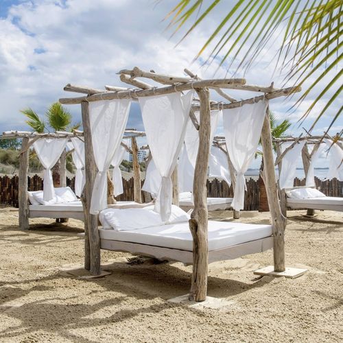 Тент из дерева - BOIS FLOTTÉ - Beach Concept - листовая крыша / деревянная конструкция / для профессионального использования