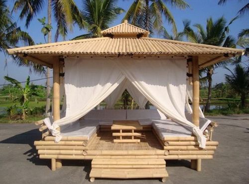 Тент из бамбука - Beach Concept - деревянная крыша / соломенная крыша / деревянная конструкция