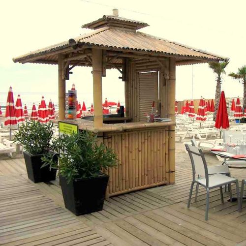 Коммерческий киоск - Beach Concept - для наружного применения / из бамбука / модульный