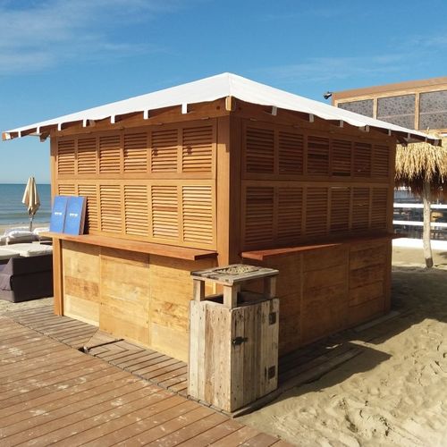 Коммерческий киоск - BOIS EXOTIQUE - Beach Concept - для наружного применения / из дерева / модульный