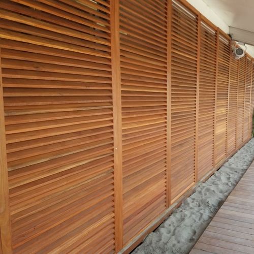 Декоративная панель из дерева - PERSIENNE  - Beach Concept - для внутренней компоновки / настенный / для внешнего благоустройства